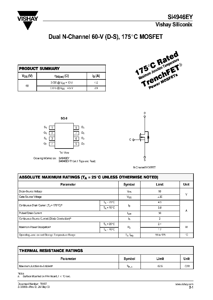SI4946EY_133738.PDF Datasheet