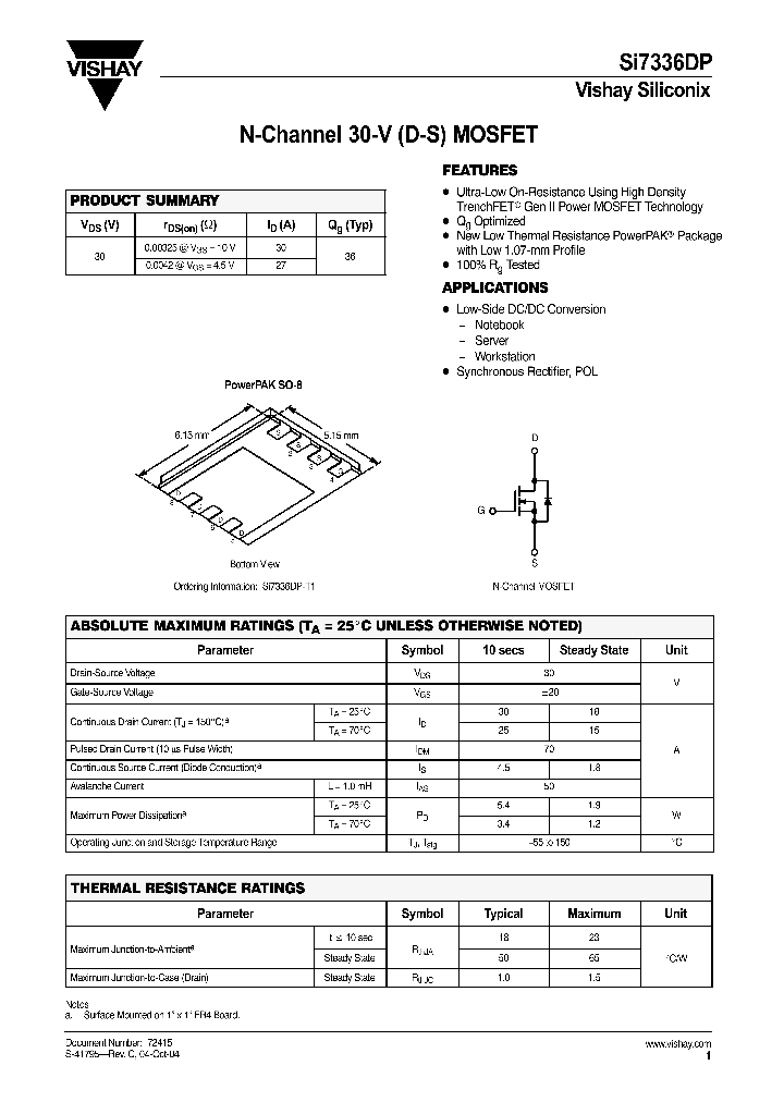 SI7336DP_182165.PDF Datasheet