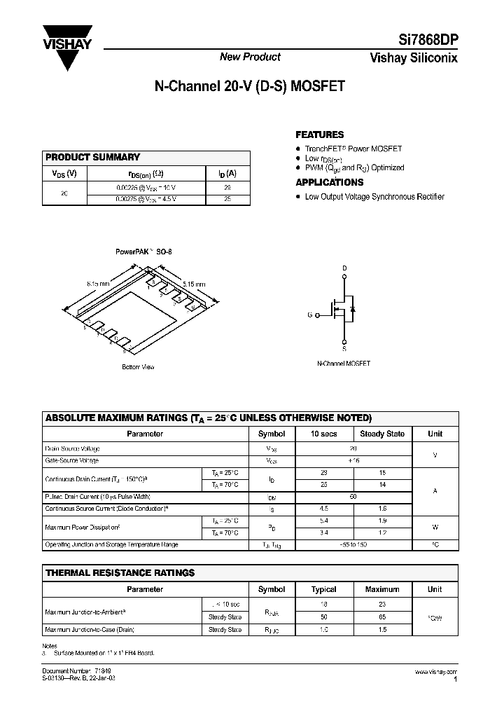 SI7868DP_43182.PDF Datasheet