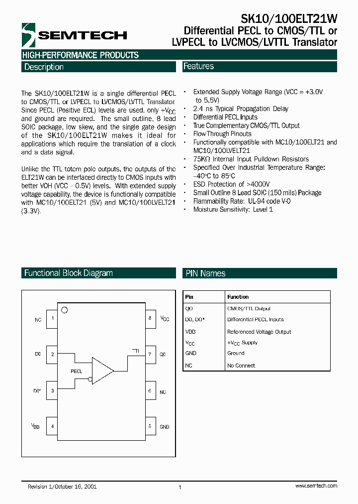 SK100ELT21W_38263.PDF Datasheet
