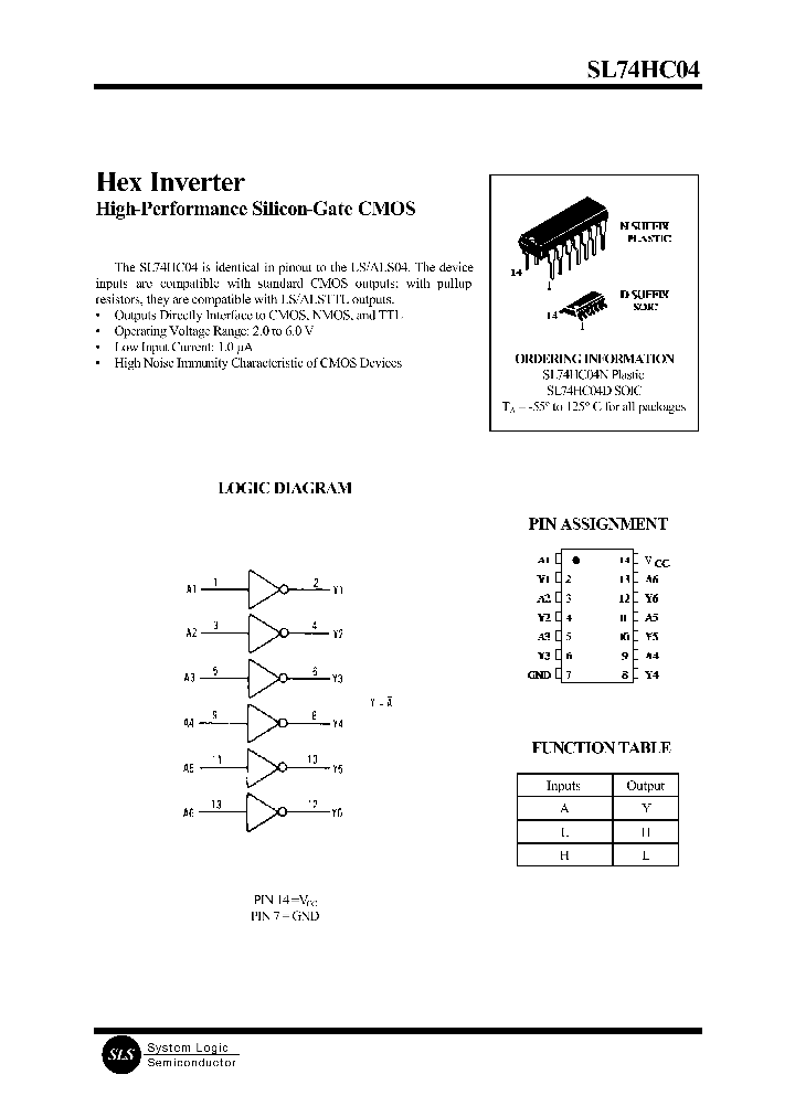 SL74HC04_18466.PDF Datasheet