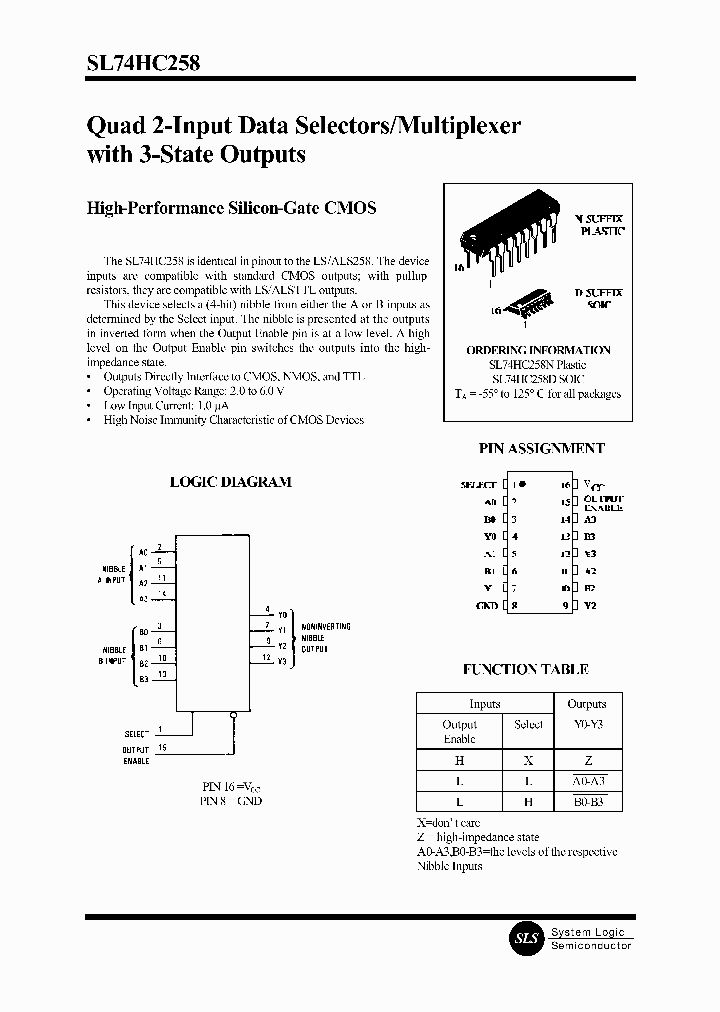 SL74HC258_95670.PDF Datasheet
