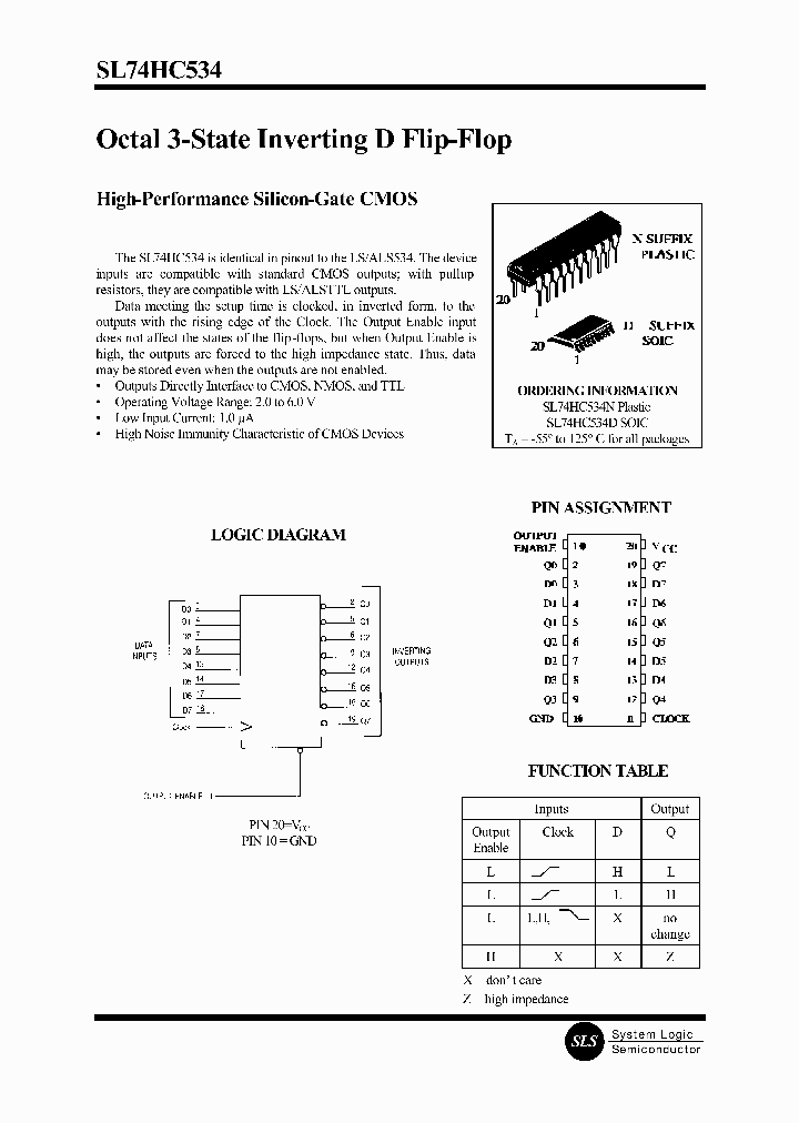 SL74HC534_101036.PDF Datasheet