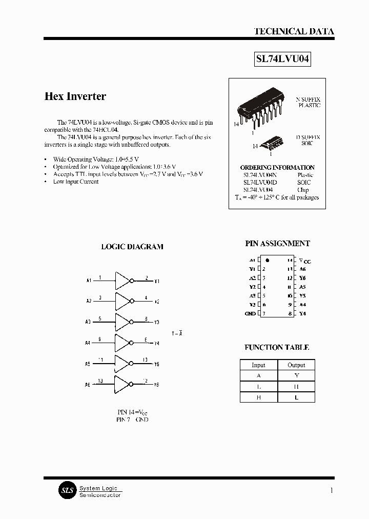 SL74LVU04_19915.PDF Datasheet