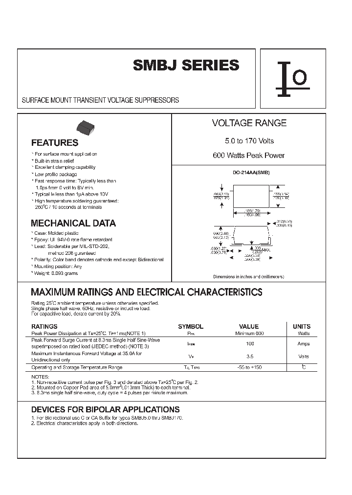 SMBJ18C_109437.PDF Datasheet