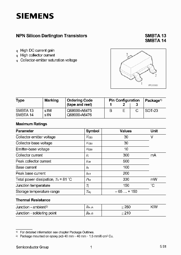 SMBTA14_43385.PDF Datasheet