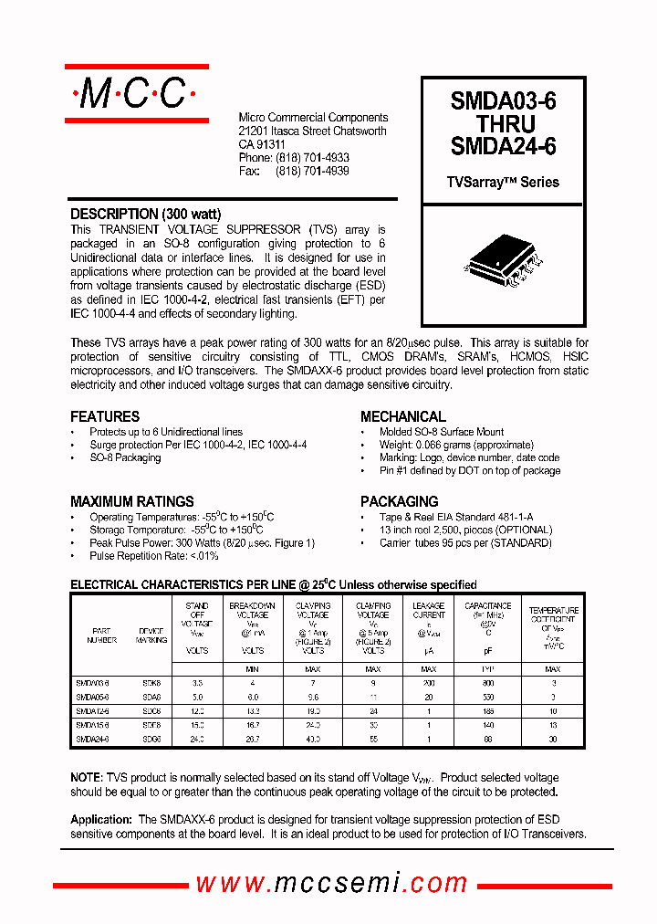 SMDA15-6_127076.PDF Datasheet