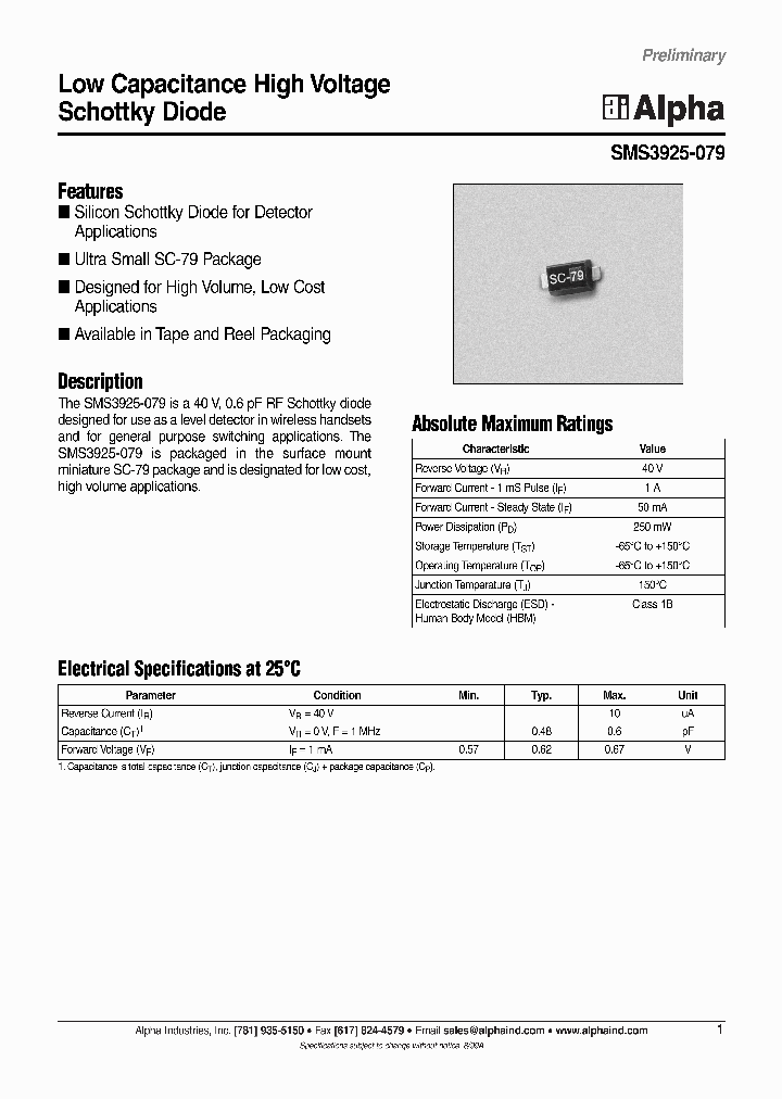 SMS3925-079_132149.PDF Datasheet