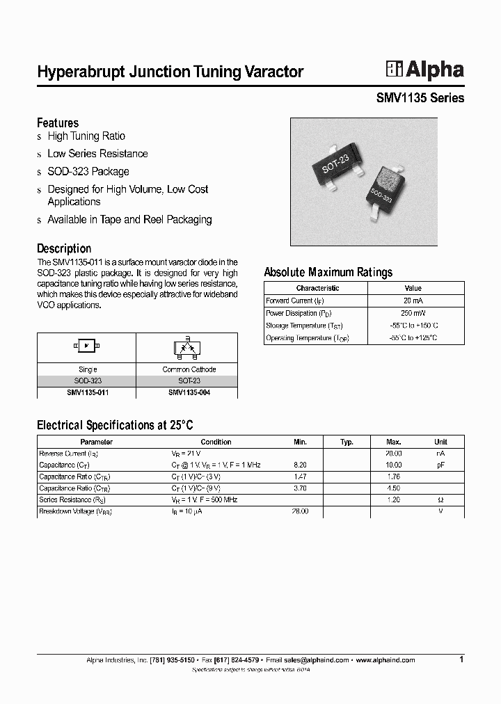 SMV1135_56863.PDF Datasheet