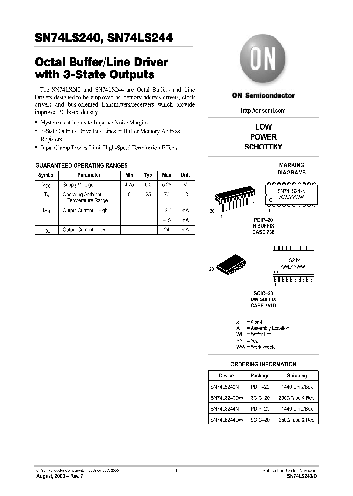 SN74LS244_19230.PDF Datasheet