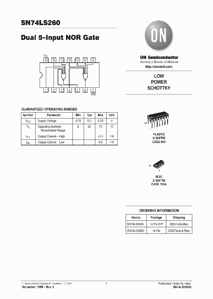 SN74LS260_156757.PDF Datasheet