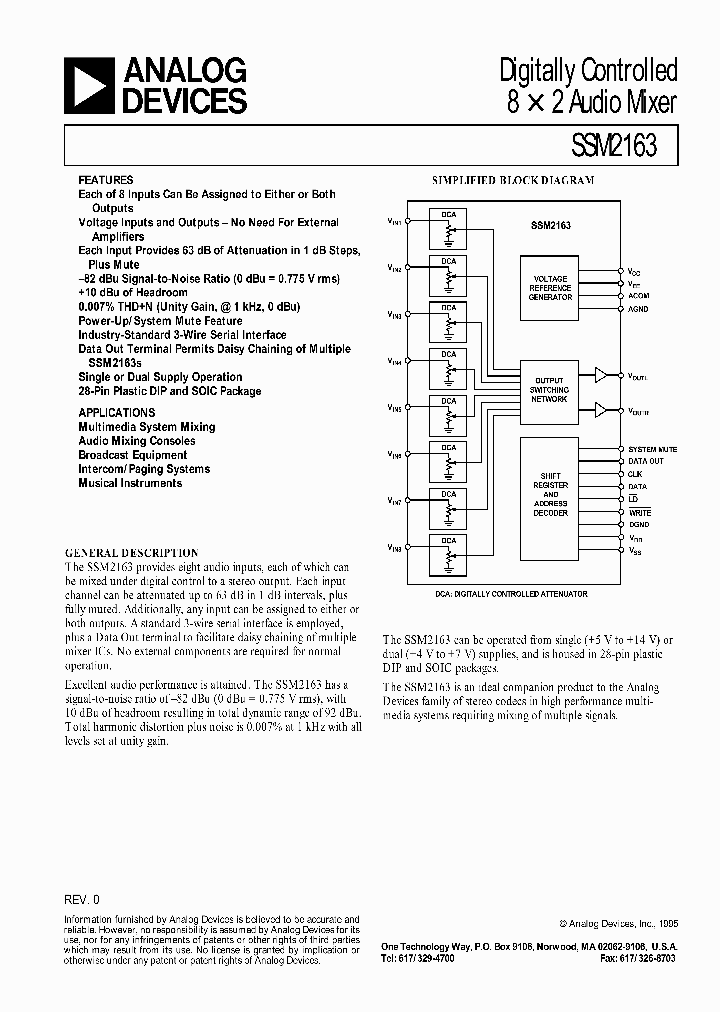 SSM2163_89924.PDF Datasheet