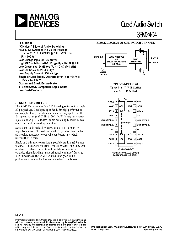 SSM2404_128816.PDF Datasheet