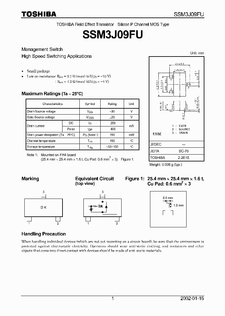 SSM3J09FU_173282.PDF Datasheet