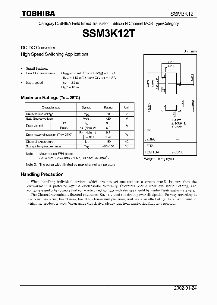 SSM3K12T_128956.PDF Datasheet