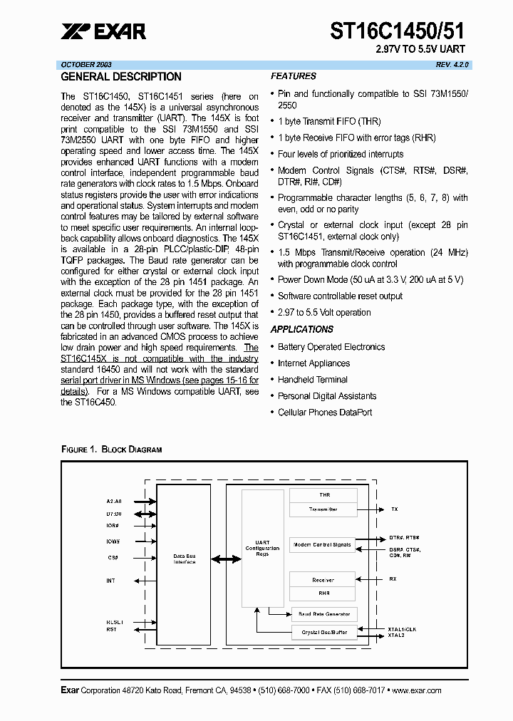 ST16C1450IJ28_143444.PDF Datasheet