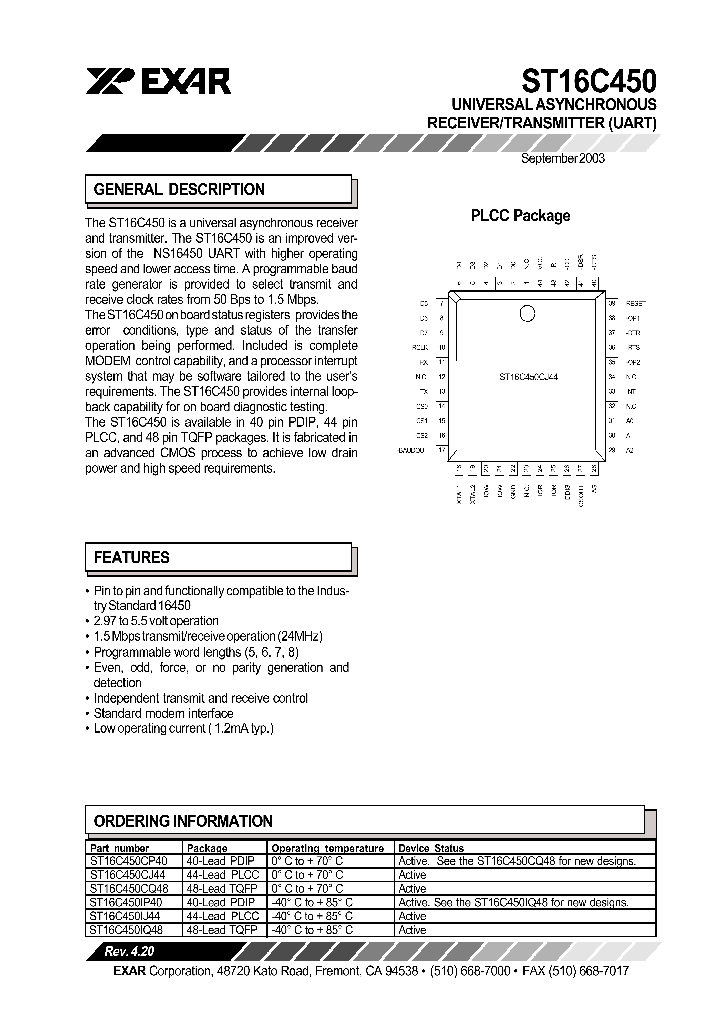ST16C450_139135.PDF Datasheet