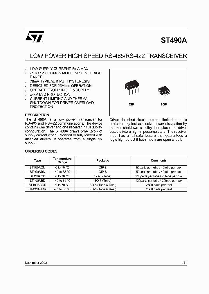 ST490_73106.PDF Datasheet