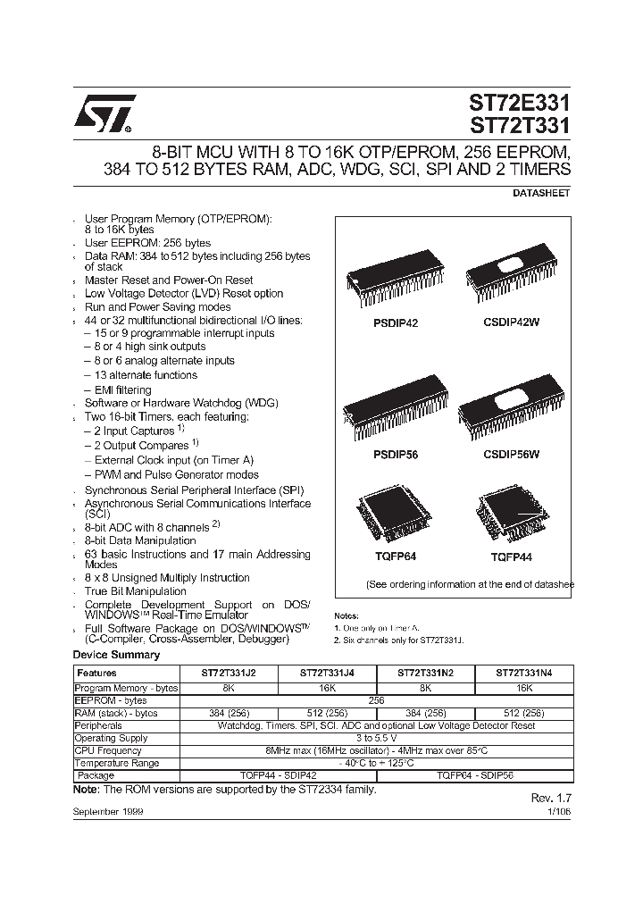 ST72T331_36522.PDF Datasheet