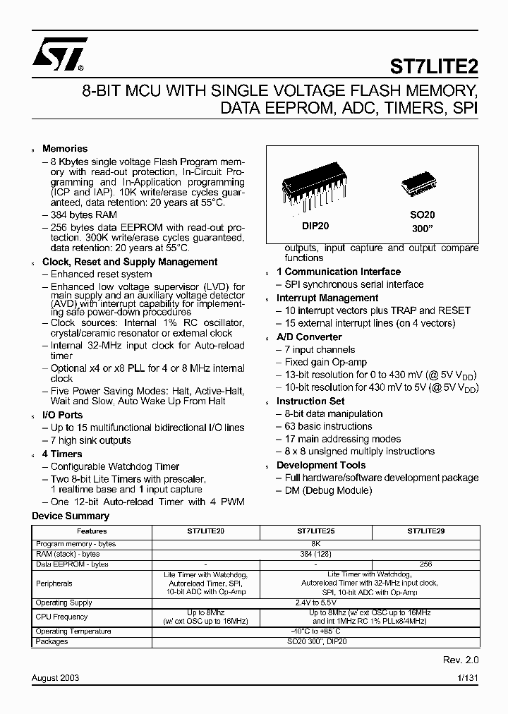ST7FLITE29_69903.PDF Datasheet