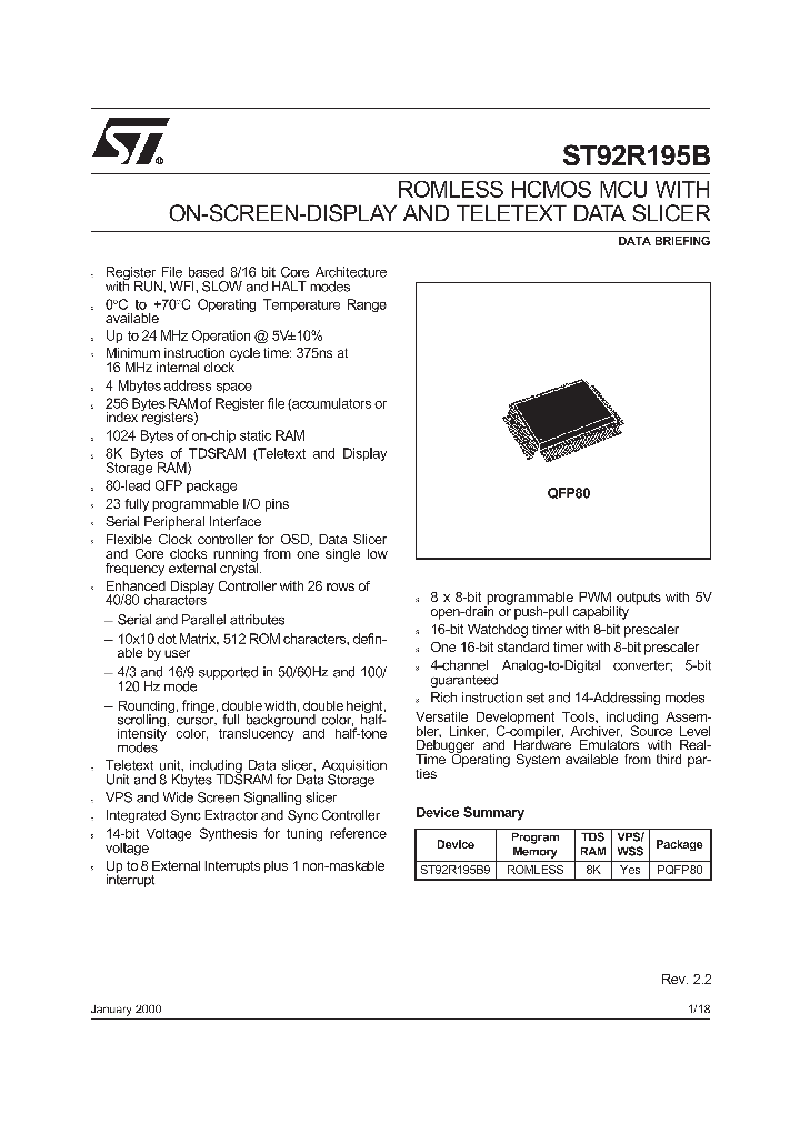 ST92R195_121985.PDF Datasheet