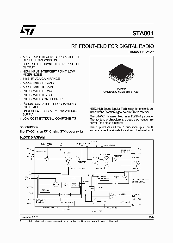 STA001_72566.PDF Datasheet