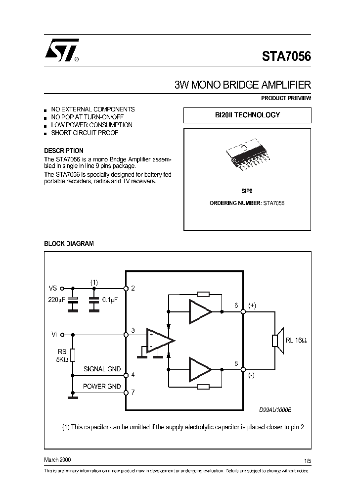 STA7056_156298.PDF Datasheet