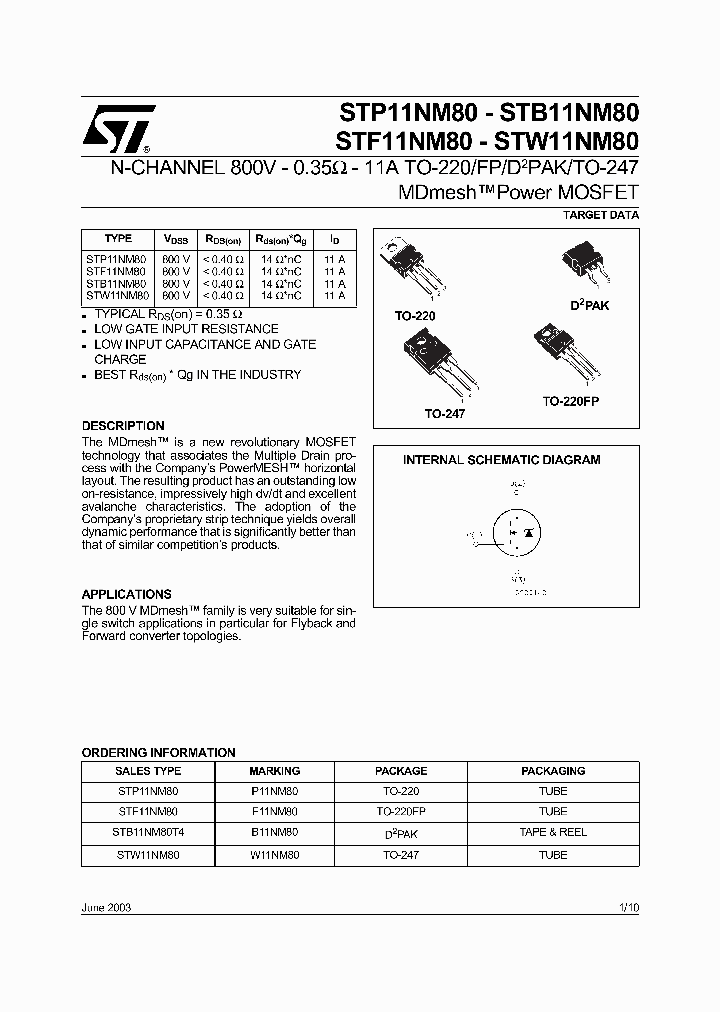 STP11NM80_64710.PDF Datasheet