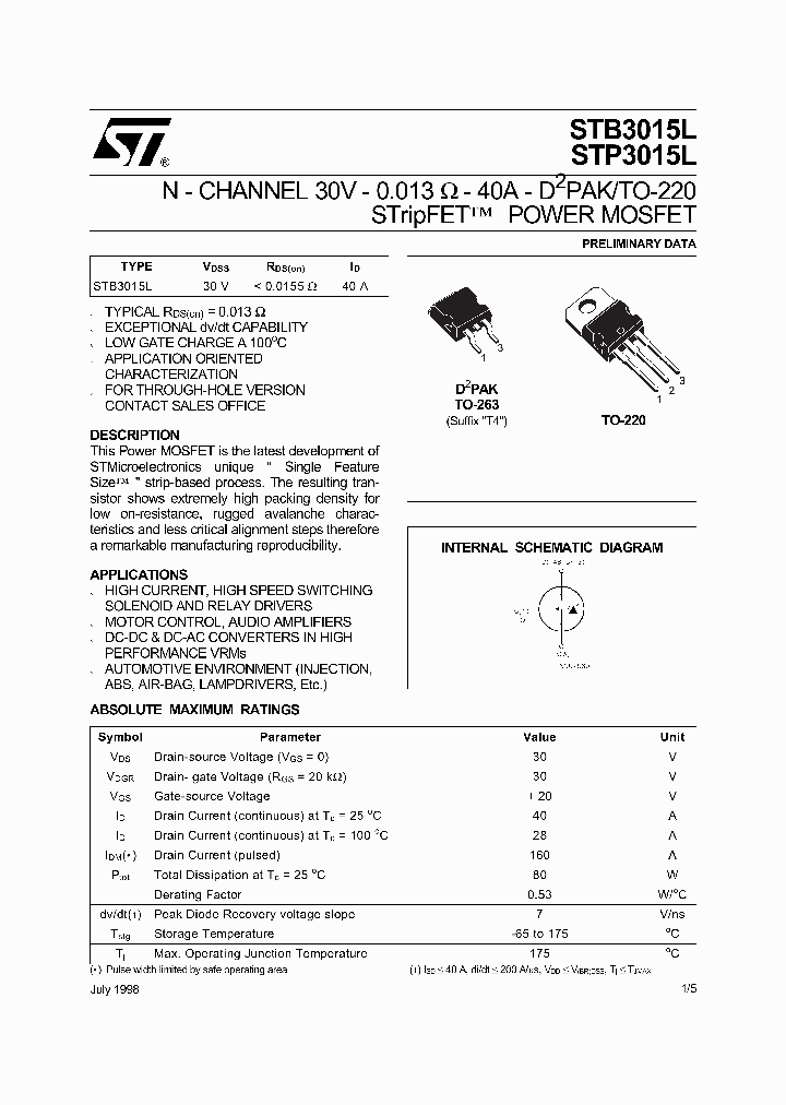 STP3015L_64885.PDF Datasheet