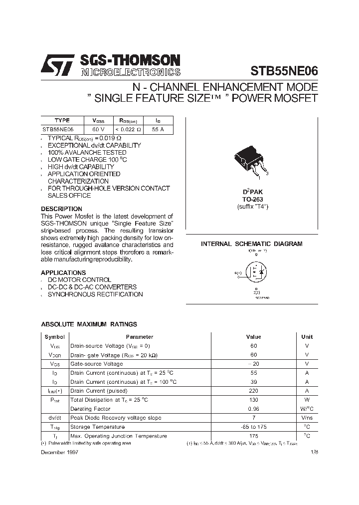 STB55NE06_77438.PDF Datasheet