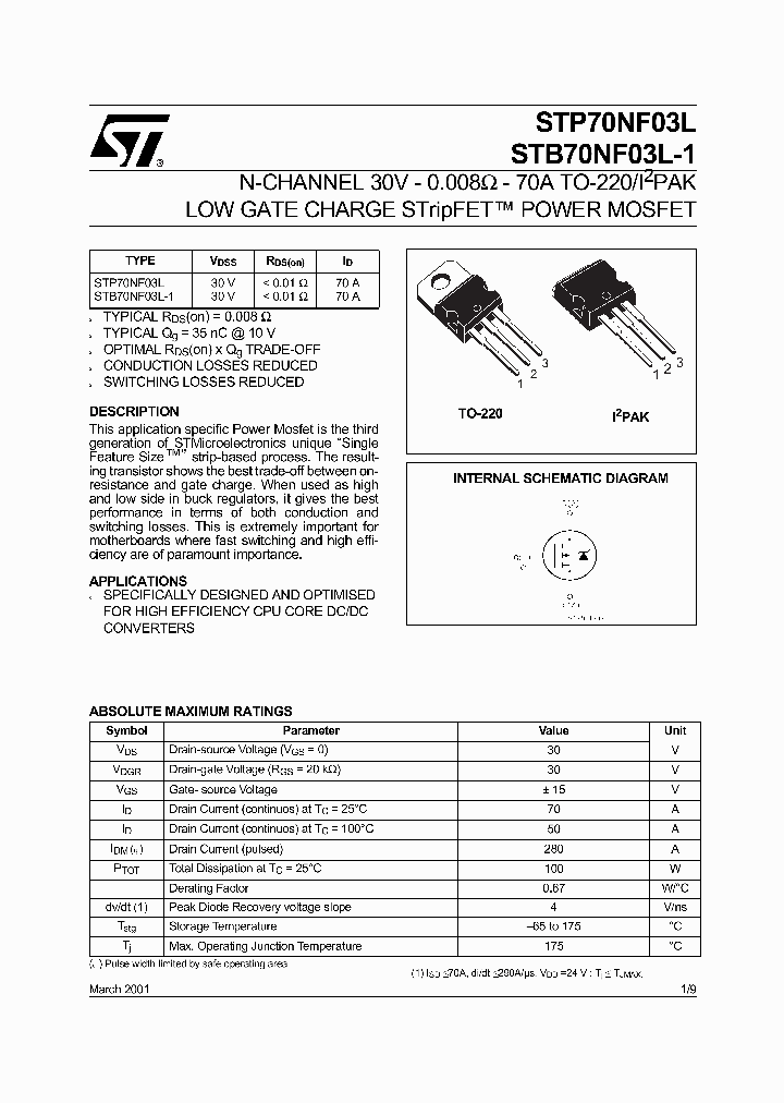 STB70NF03L-1_169311.PDF Datasheet