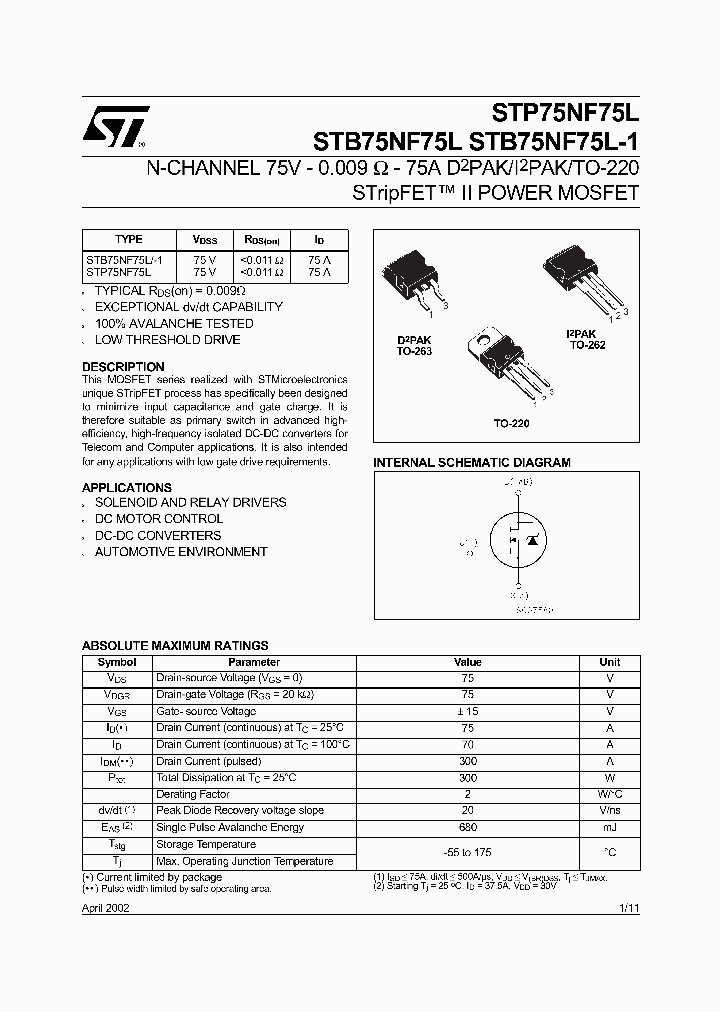STB75NF75L_2393.PDF Datasheet