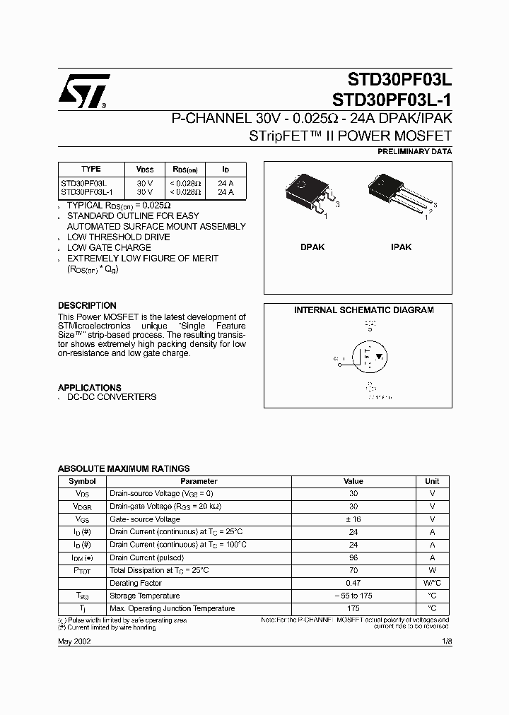 STD30PF03L_70726.PDF Datasheet