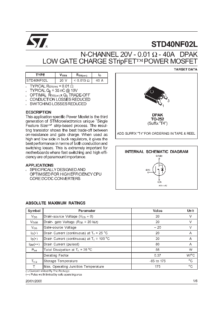 STD40NF02L_144916.PDF Datasheet