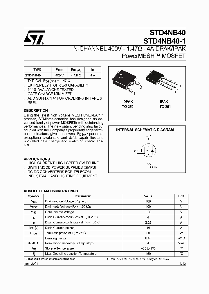 STD4NB40_150646.PDF Datasheet