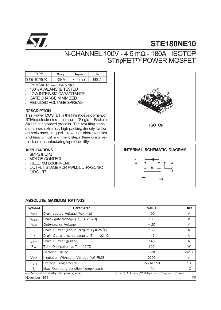 STE180NE10_115435.PDF Datasheet