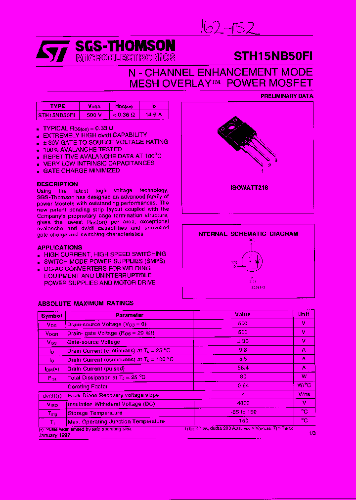 STH15NB50FI_68503.PDF Datasheet