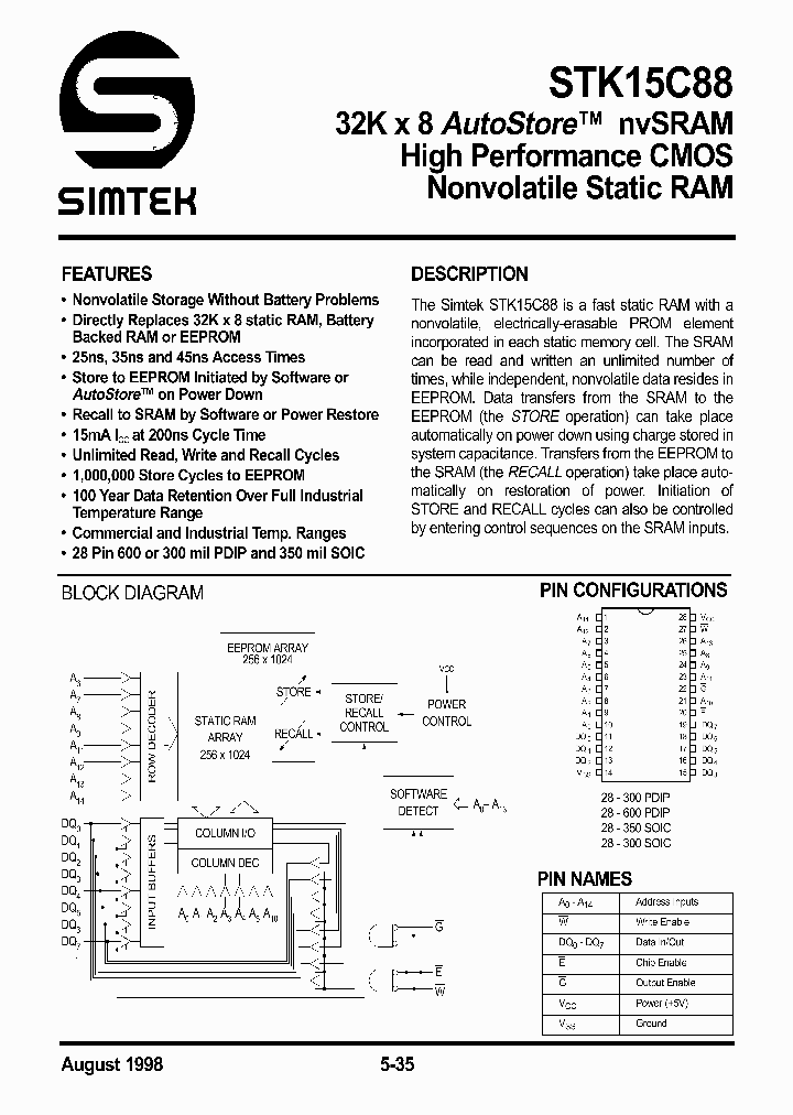 STK15C88_67846.PDF Datasheet