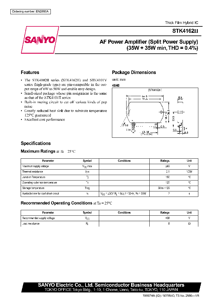 STK4162_93402.PDF Datasheet