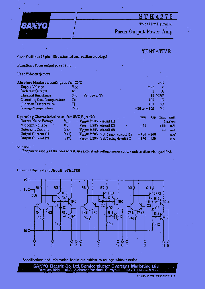 STK4275_163780.PDF Datasheet