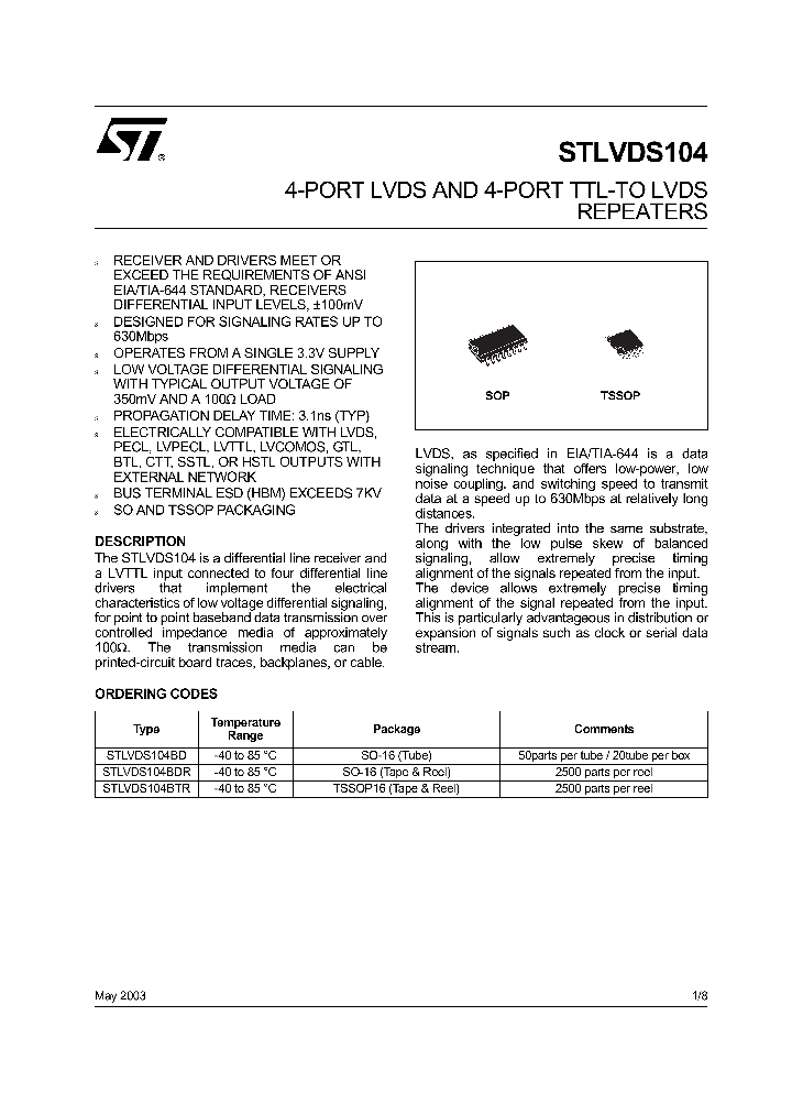 STLVDS104_76884.PDF Datasheet