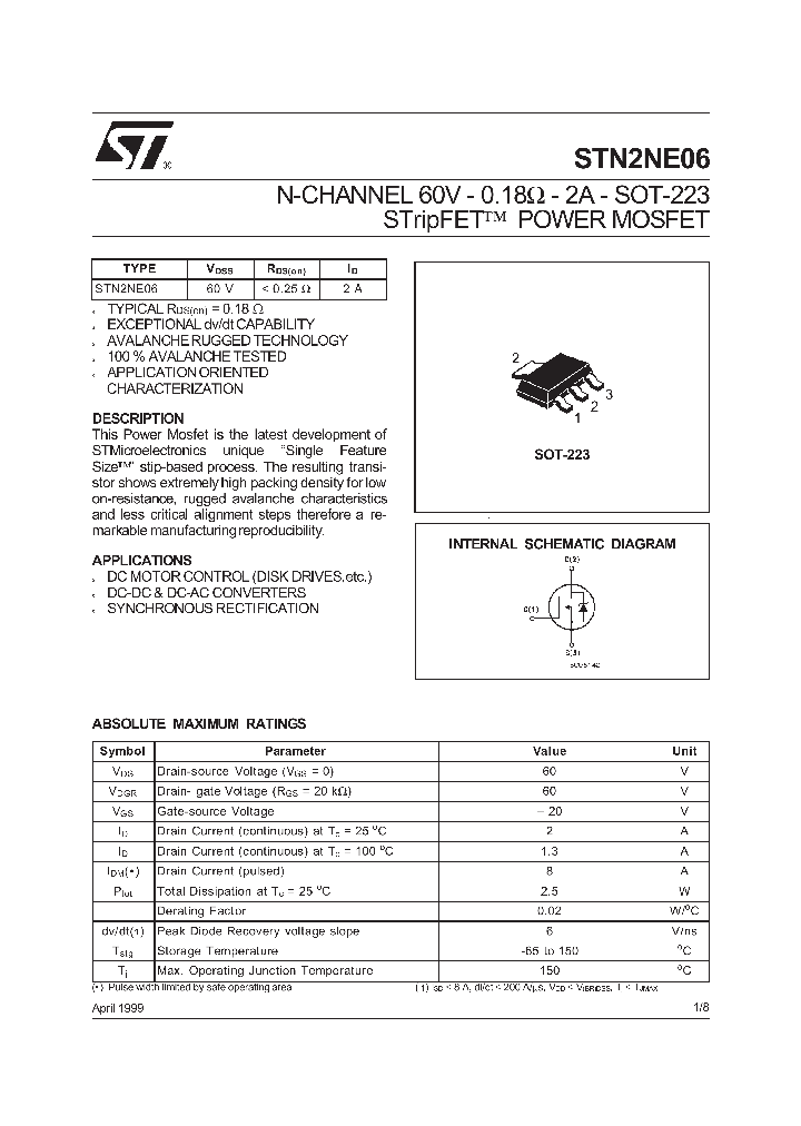 STN2NE06_114635.PDF Datasheet