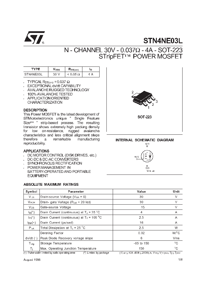 STN4NE03L_109753.PDF Datasheet
