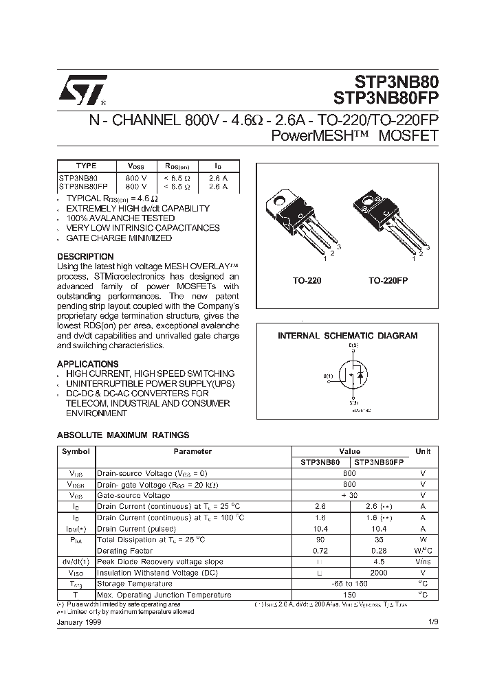 STP3NB80_167402.PDF Datasheet