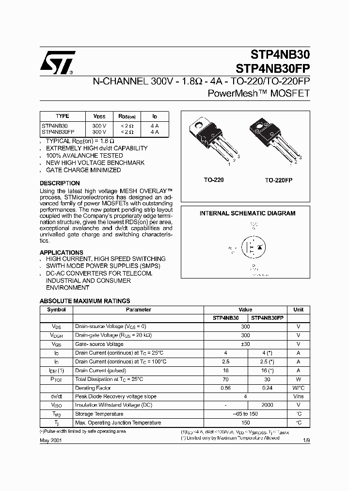 STP4NB30_82281.PDF Datasheet