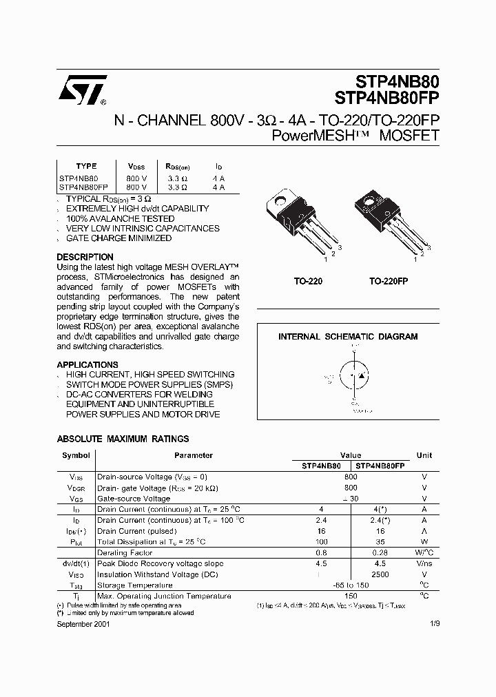 STP4NB80_82285.PDF Datasheet