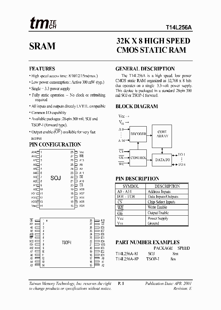 T14L256A_75716.PDF Datasheet