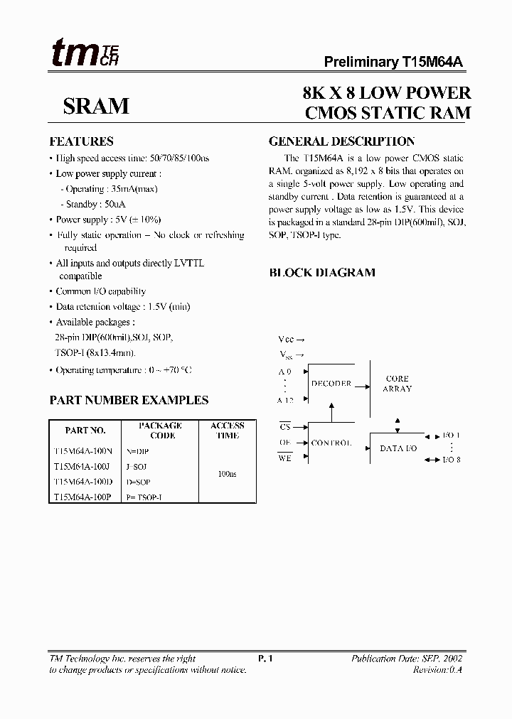 T15M64A_75743.PDF Datasheet