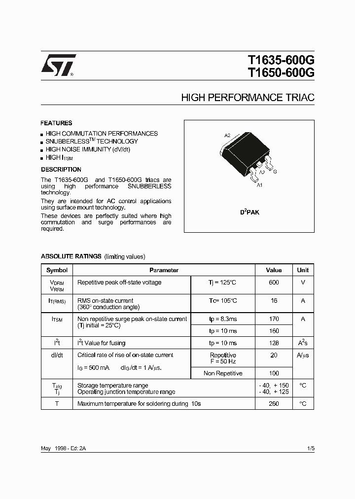 T1635-600G_149368.PDF Datasheet