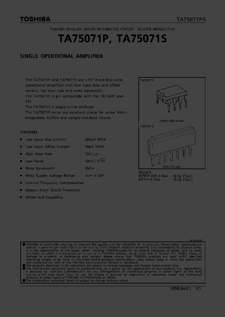 TA75071P_109000.PDF Datasheet
